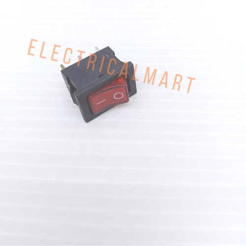 Saklar Switch ON OFF KOTAK Kecil 3 PIN 3 Kaki + Lampu Merah Rocker Switch