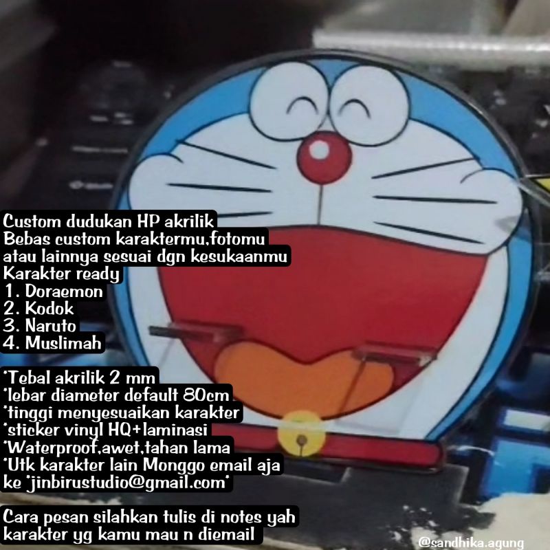 Dudukan Hp Akrilik (Custom)