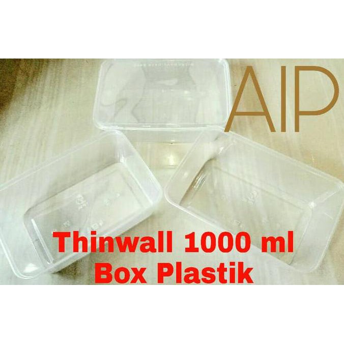 Thinwall - Box makanan - Kotak Plastik - Thinwall kotak - 1000 ml NEW