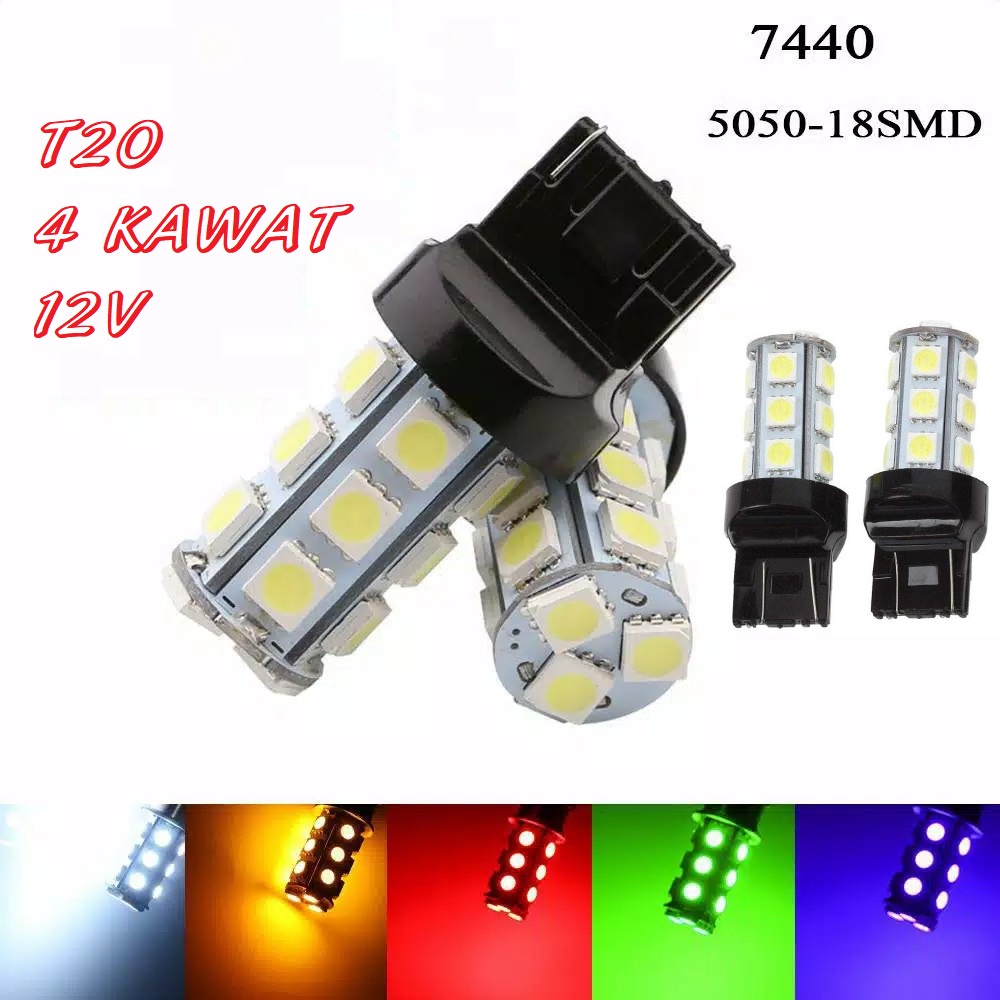 Jual LAMPU REM LED T20 Kedip STROBO MOBILIO BRIO SIGRA CALYA JAZZ ...