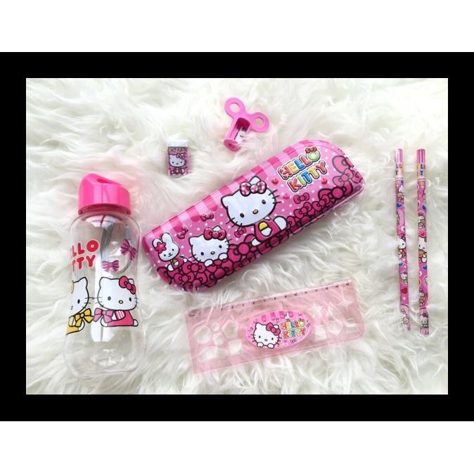 

READY STOK STATIONARY SET / KOTAK PENSIL / HELLO KITTY SET BOTOL MINUM PAKET ALAT TULIS MURAH