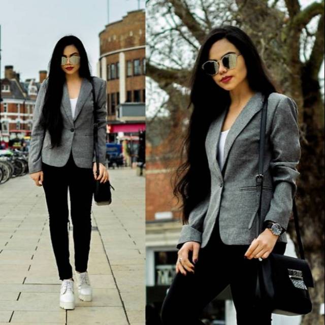 Zara Basic Blazer with pocket slimfit (mjx wool) / Blazer Basic Zara ORIGINAL