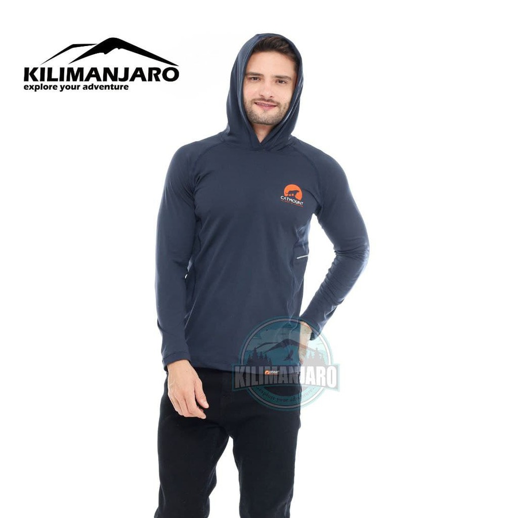 Baselayer Hoodie Catmount Volgan Series Baju Running Sepeda &amp; mendaki