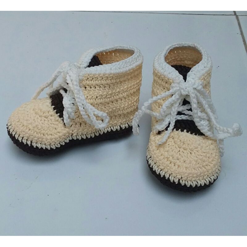 sepatu bayi boot rajut custom heandmade terbaru murah