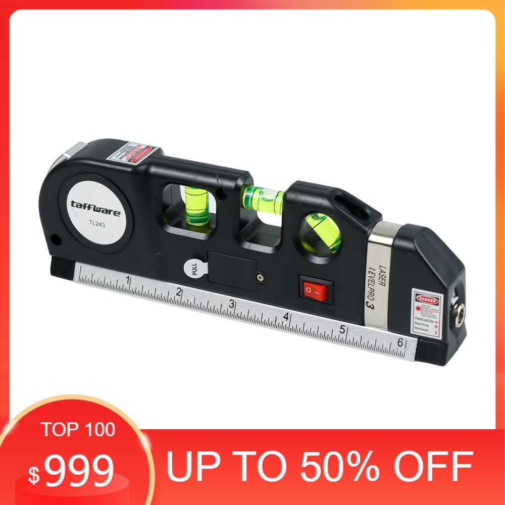 

Taffware LEVELPRO3 Penggaris Laser 250CM + Waterpass - TL243