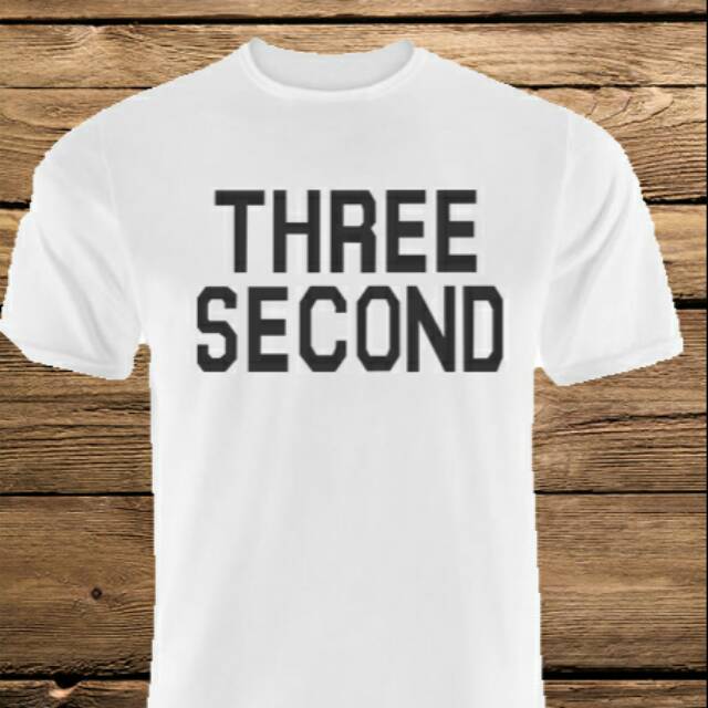 BAJU KAOS THREE SECOND 1