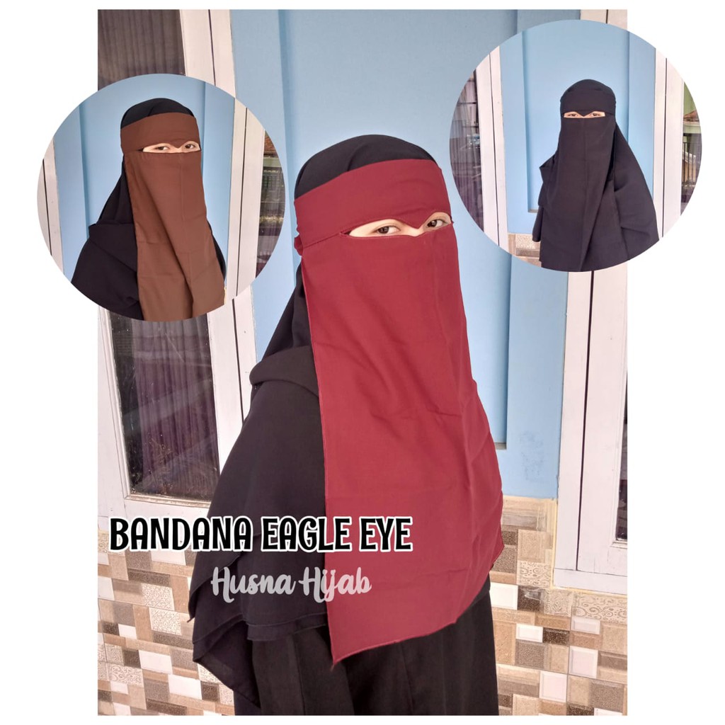 [BRAND HUSNA HIJAB] Cadar Bandana Eagle Eyes / Cadar Bandana Elang / Cadar Elang