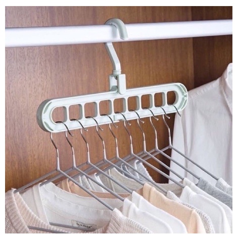 GANTUNGAN BAJU 9 LUBANG | MAGIC HANGER 9 IN 1 [SWEETSPACE]