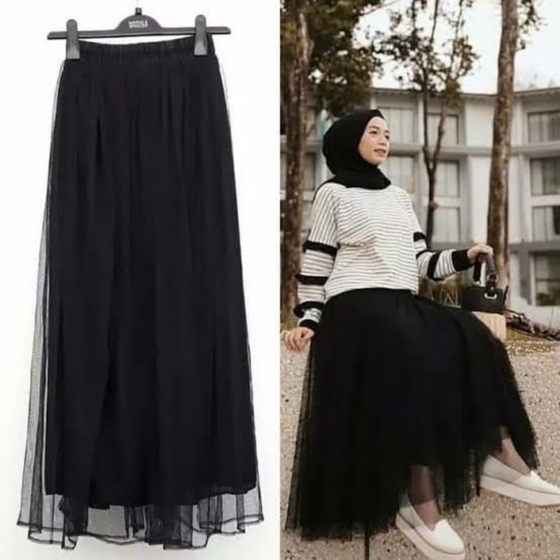 ROK TUTU POLOS TERMURAH REAL PICT 100% BISA BAYAR DITEMPAT