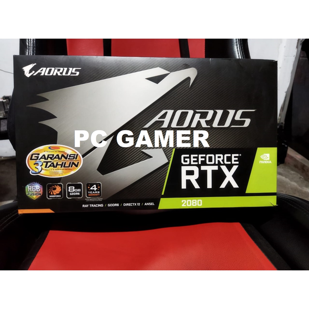 VGA Gigabyte AORUS RTX 2080  Garansi NJT Bekas