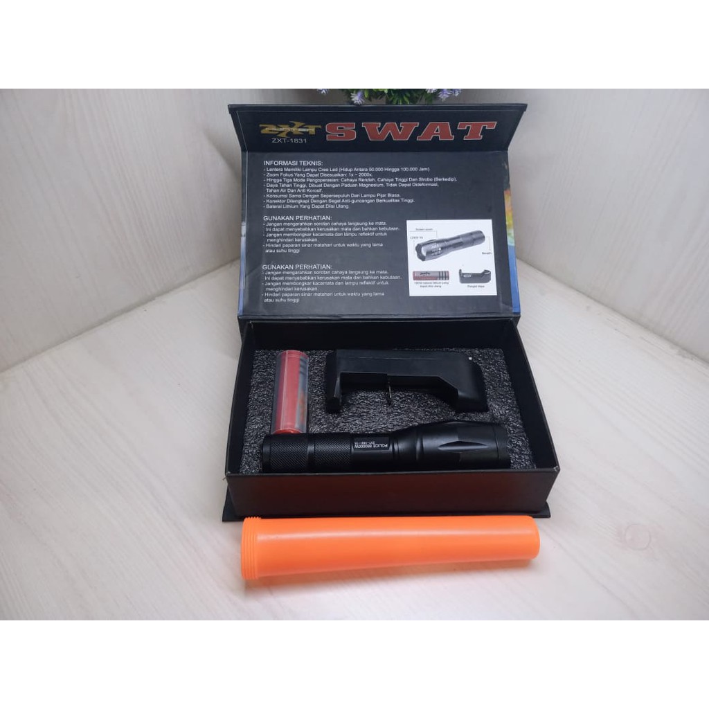 Senter SWAT Police T6 (1 Batre)