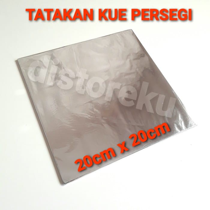 ALAS PAPAN TRIPLEK KUE TART uk.20X20cm TRIPLEKS TATAKAN KAYU PERSEGI