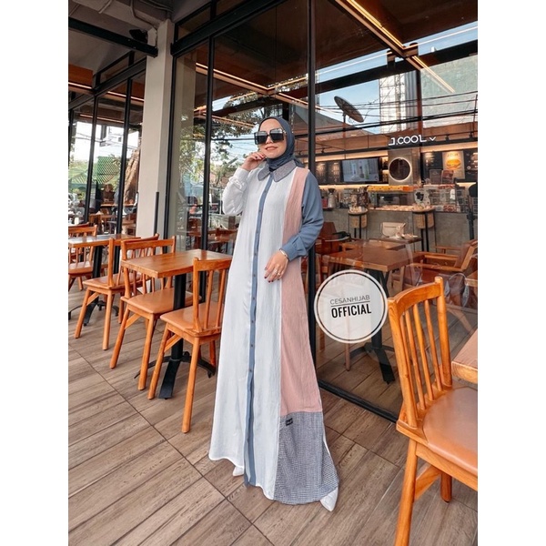 QUENN DRESS CESAN HIJAB ORI