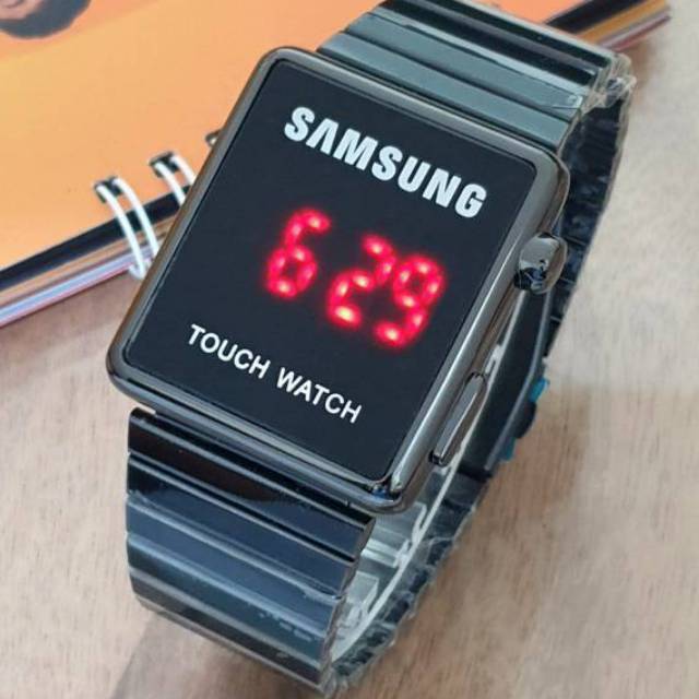 jam tangan pria wanita SAMSUNG touch watcha rantai stainles steel tampialn digital#