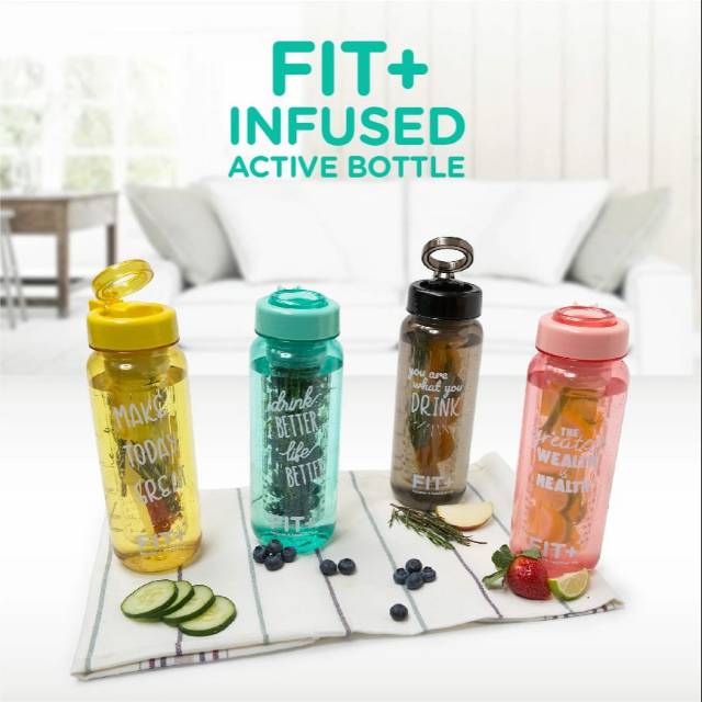 BOTOL minum infused water /FIT + INFUSED ACTIVE BOTTLE
