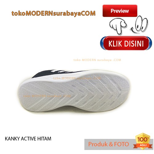 KANKY ACTIVE HITAM sepatu pria sepatu casual sneakers