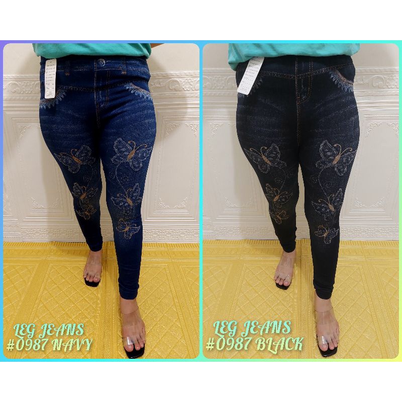 LEGGING IMPORT MURAH MOTIF JEANS #0987/LEGGING IMPORT MURAH