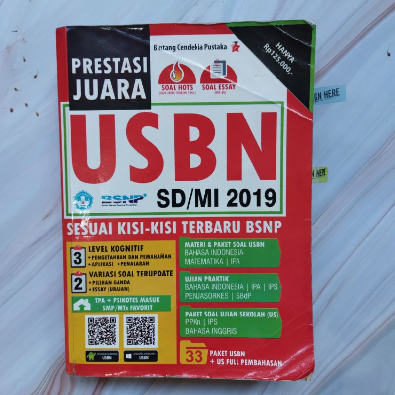 Jual Preloved Buku Usbn Sd Mi 2019 Pembahasan Soal Hots Essay Indonesia Shopee Indonesia