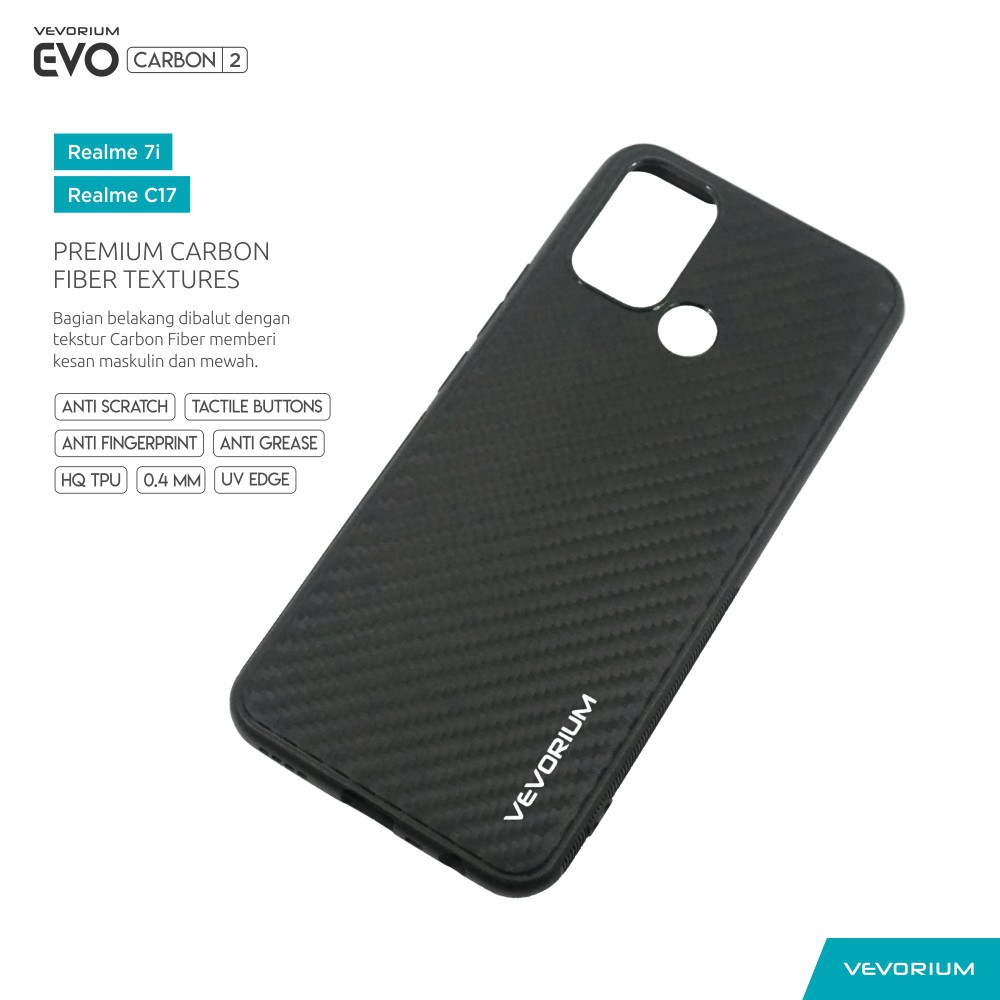 VEVORIUM EVO CARBON Realme 7i Realme C17 Premium Soft Case Softcase