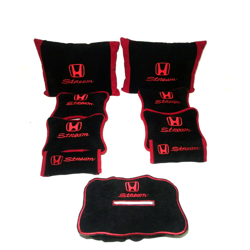 Honda Stream Bantal aksesoris mobil Hitam merah