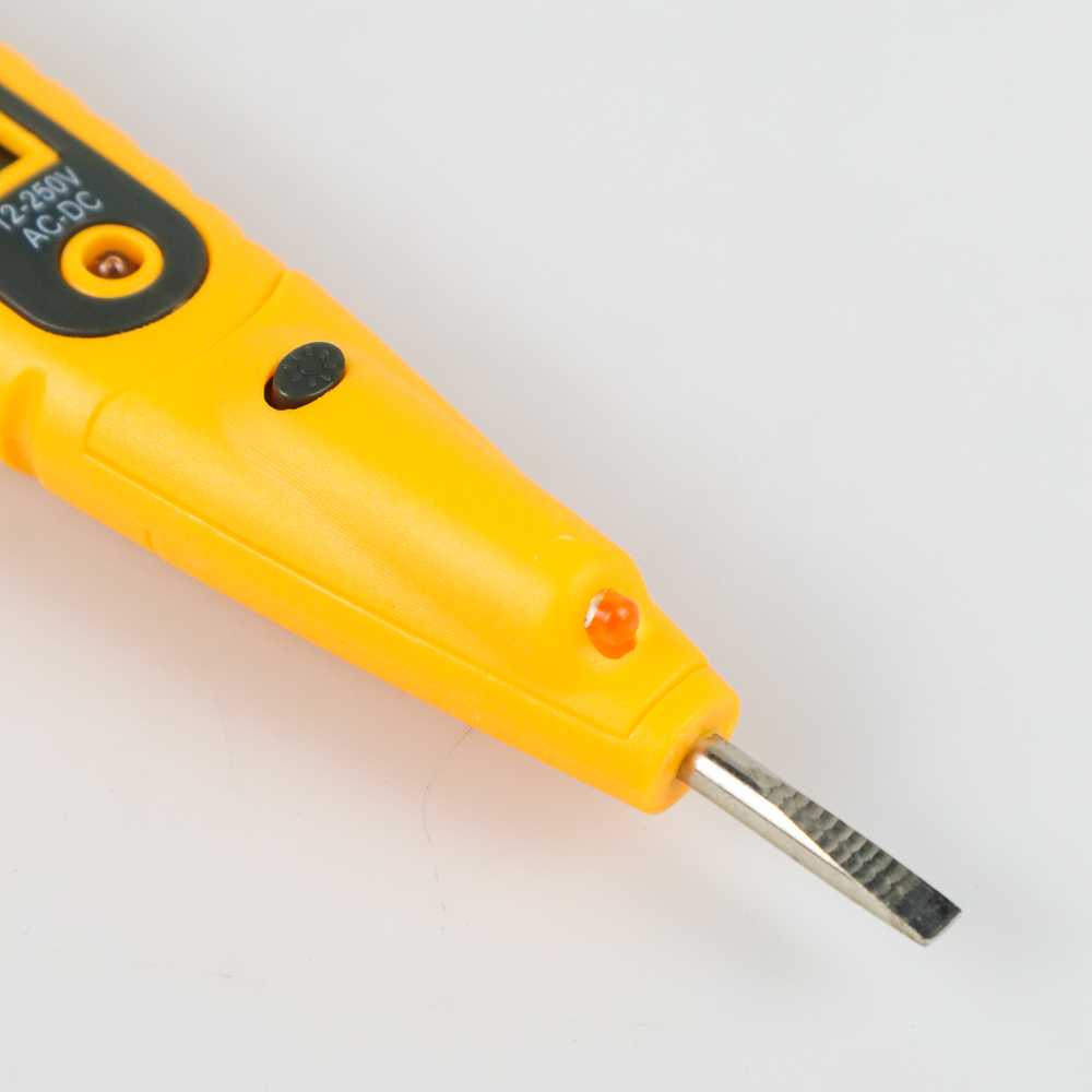 Test Pen Obeng Non Contact AC-DC Voltage Alert Detector 12V-250V LCD LED Senter