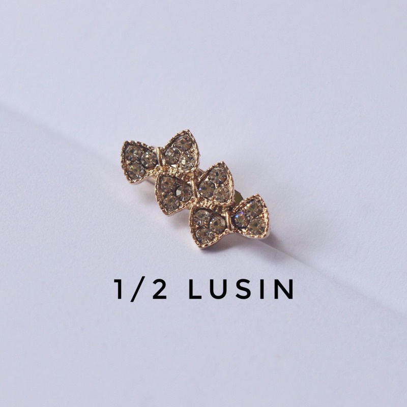 12 pcs bros dagu / 1 lusin bros dagu / bros dagu lusinan / bros dagu harga grosir / grosiran / Bahan Bros Juntai / Bahan Bros / Bros Kecil / Bros Mini / Bros Jilbab / Bros Dada / Bros Hijab-GOLD-PITA3-6PCS