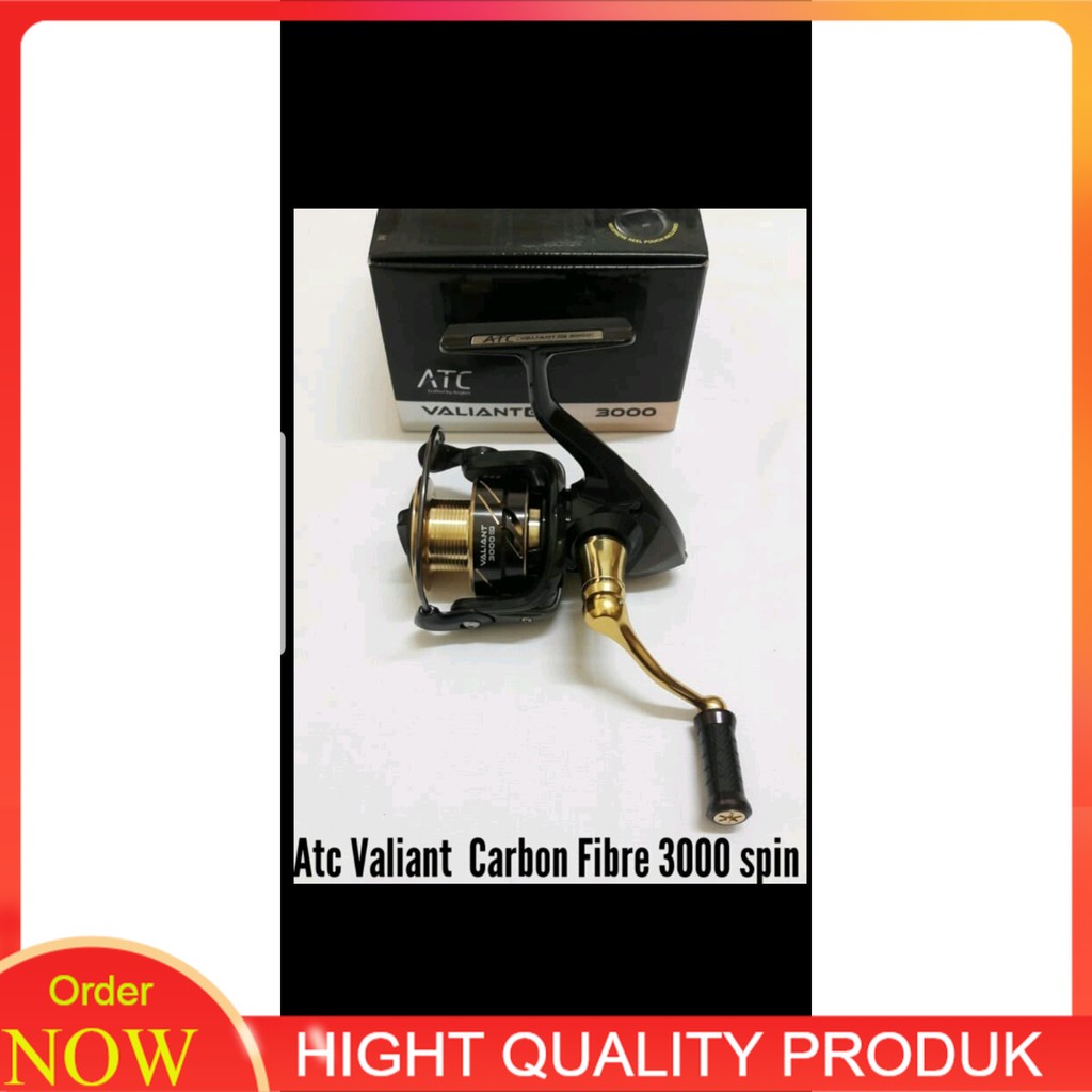 [PROMO SPECIAL] Fishing Reel Atc Valiant Carbo Fibre 3000 Spin
