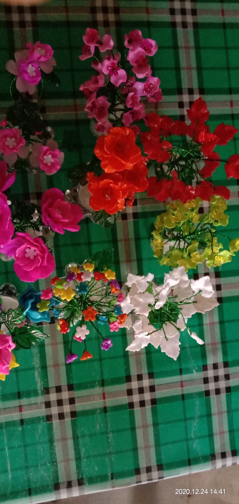 Bunga Mini Manik Akrilik Hias