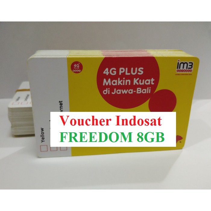 VOUCHER INDOSAT FREEDOM 8GB | Shopee Indonesia