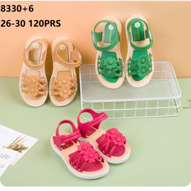 New Fashion 8330+6 Sandal Jelly Anak-anak Bunga 2 Bacadeskripsi