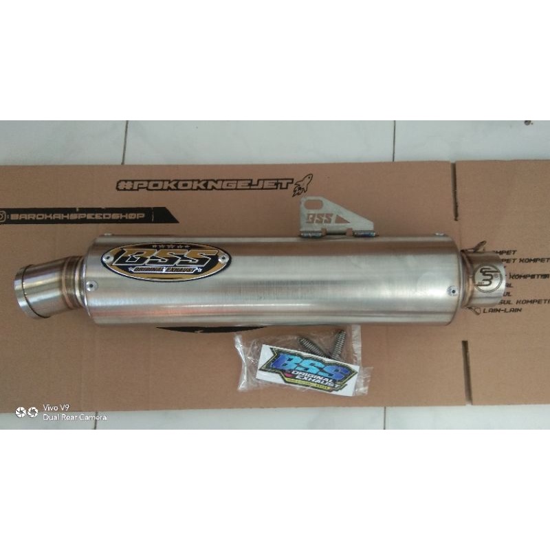 SLINCER BSS BULAT ORIGINAL, KNALPOT BSS ORIGINAL, BSS MUFLER, KNALPOT RACING