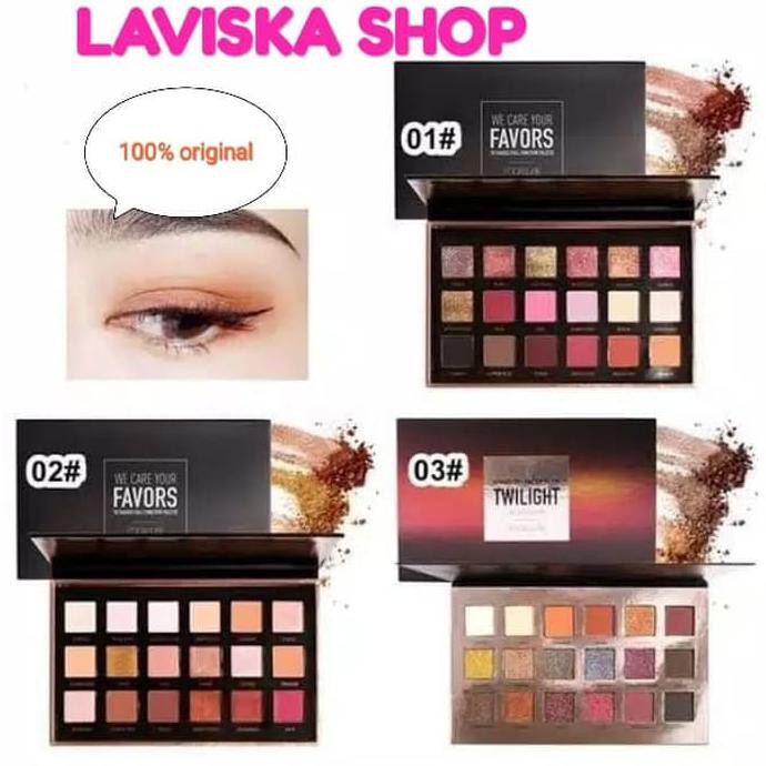 Foccalure Eyeshadow 18 Colors Palette/Focallure Eyeshadow/Warna
