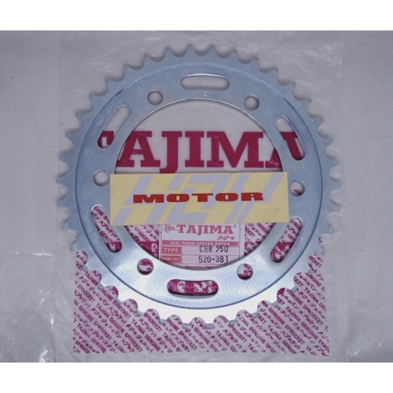 Sprocket gear gir blkng Tajima racing fariasi Motor CBR 250 520 38t