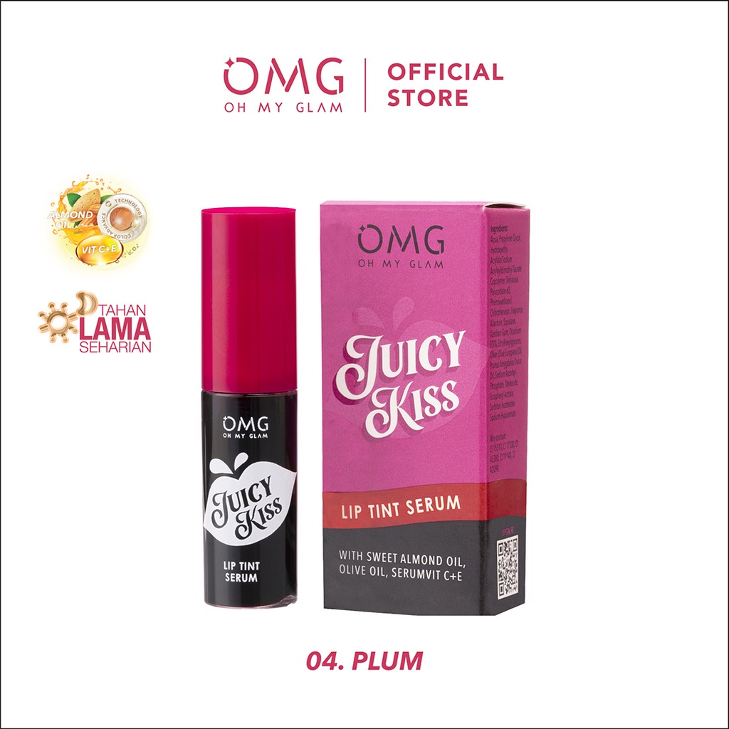 | LB | OMG Juicy Kiss Liptint Serum - Oh My Glam Tint Serum BPOM