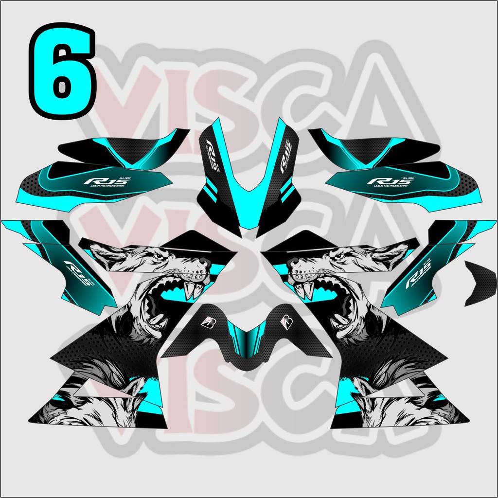 Dekal R15 Stiker Decal R15 Decal Stiker R15 Stiker Motor R15 Decal