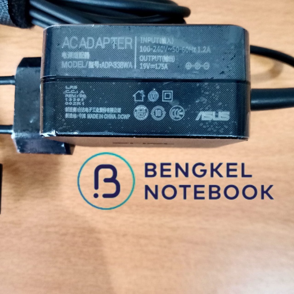 Adaptor Charger Asus 19v 1.75A Jack Petak Asus X205 X205T X205TA E202S E202SA E205SA E200HA TP200 TP200S ADP-33AW