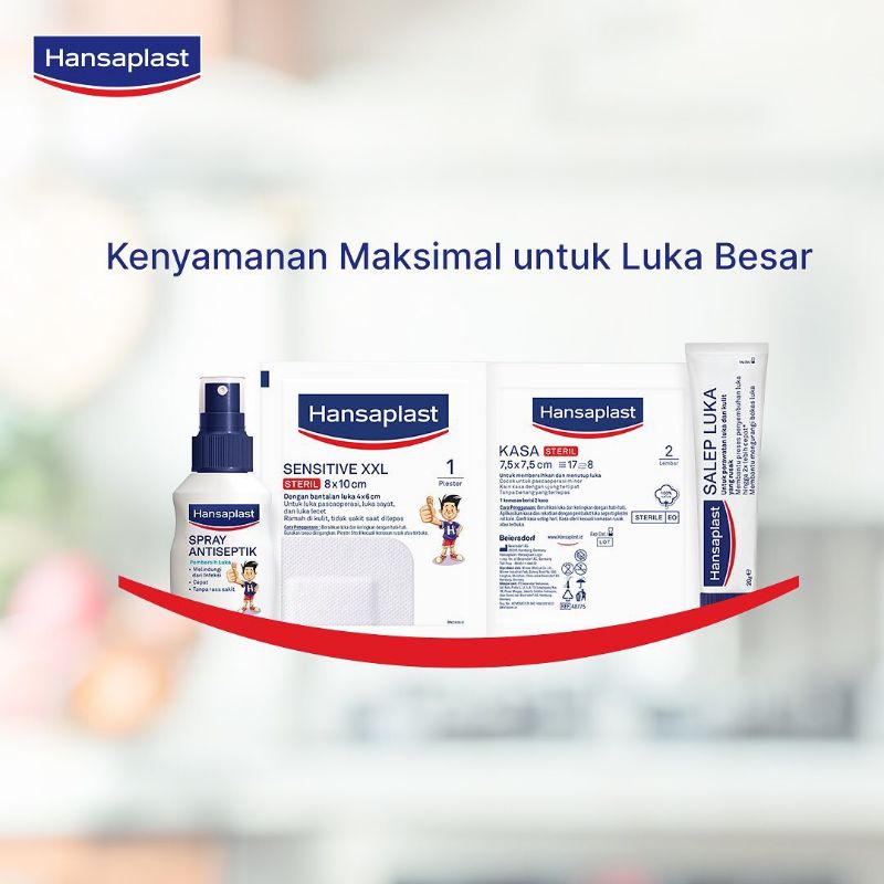 HANSAPLAST SPRAY ANTISEPTIK LUKA - PEMBERSIH LUKA TANPA PEDIH