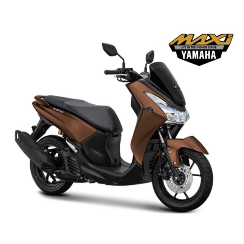 Striping Stiker Set Yamaha Lexi Lexi S 2018 2019 2020 Matte Brown Coklat Original Yamaha Genuine Par