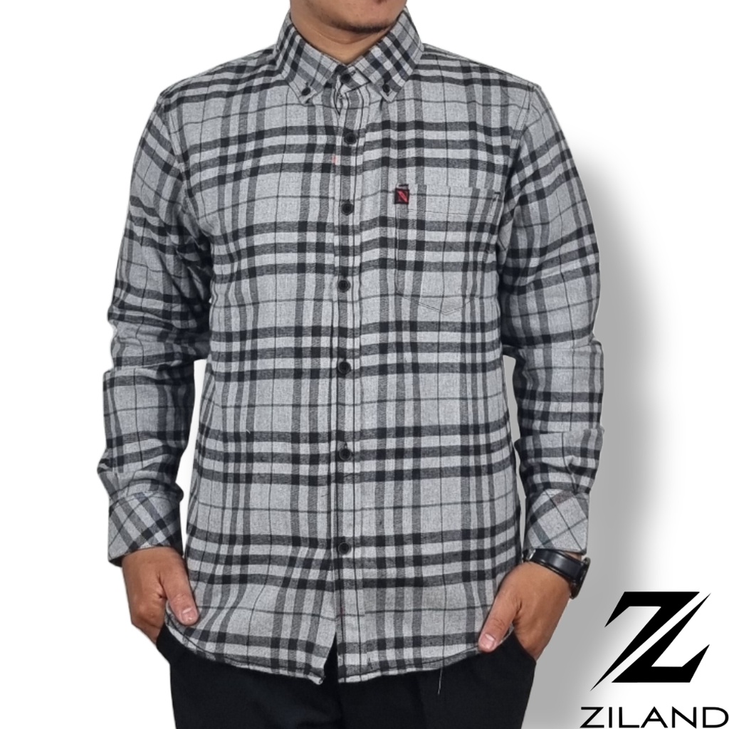 Kemeja Flanel Pria Lengan Panjang Bahan High Quality 007