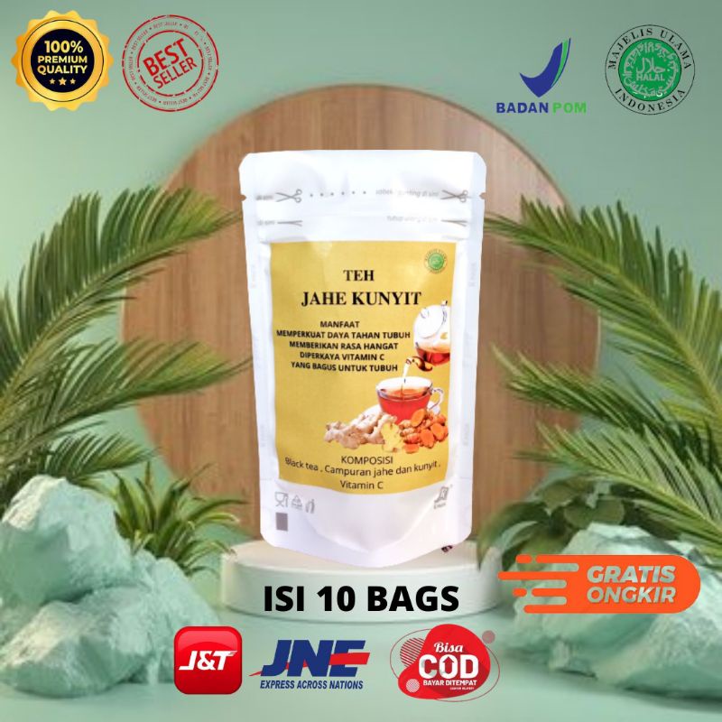 

HOT PROMO MINUMAN SEHAT TEH JAHE KUNYIT ( ISI 10 BAGS )