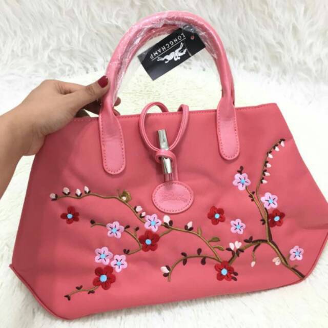 (SPECIAL PRICE) TAS CANTIK MOTIF BUNGA SAKURA