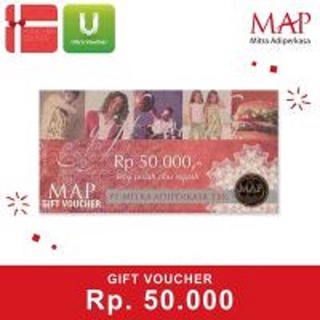 Ultra Voucher MAP Gift Card Rp . 100.000,- (Pecahan @50.000,-)