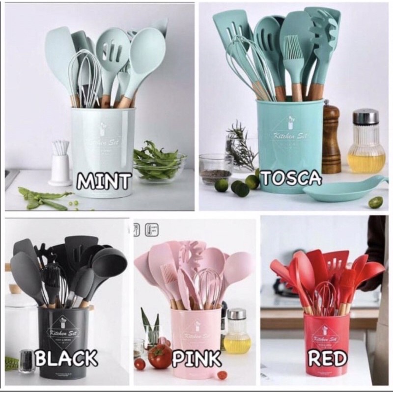 *SILICONE KITCHEN UTENSILS SET*