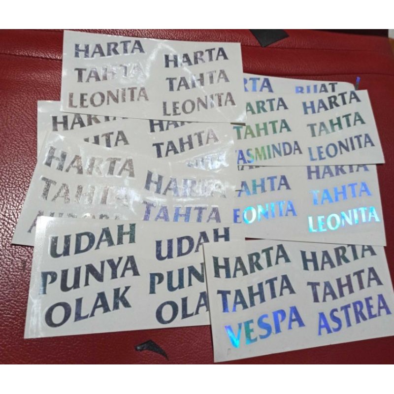 

Stiker Harta Tahta Cutting Sticker Bisa Custom Tulisan Apa Aja