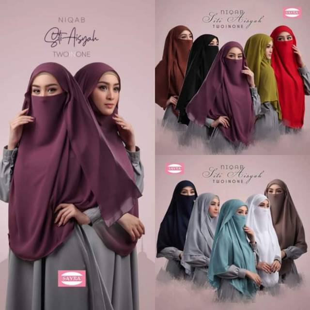 Khimar Siti Aisyah 2in1 Original Sayra Hijab