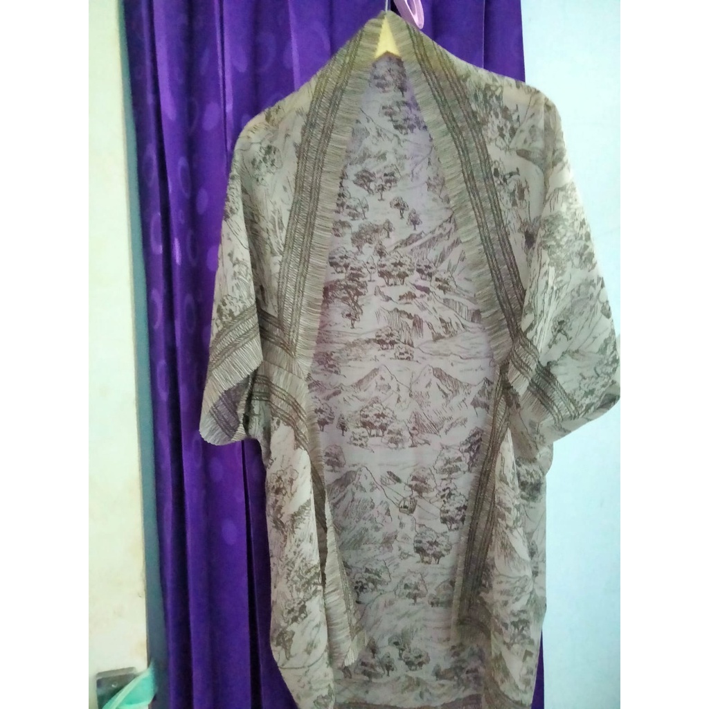 OUTER SCARF CARDIGAN PREMIUM VIRAL MOTIF KEKINIAN / TANPA PO / READY COD / Outer Mono Hitam Series / Outer Scarf Premium / Outer Wear / Outer Wanita / Outer Terbaru 2022 Kekinian / Outer Muslim Wanita / Outer Cardigan Premium-MOTIF 4