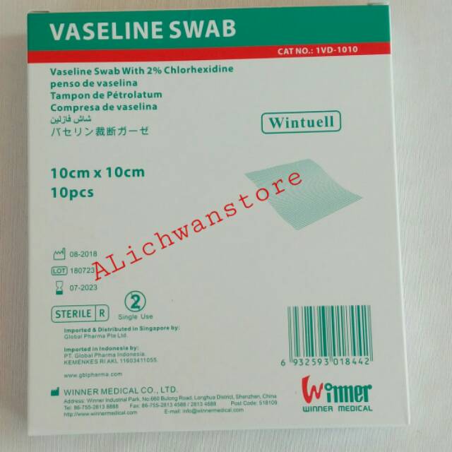 Vaseline Swabs / Supratul / wintull