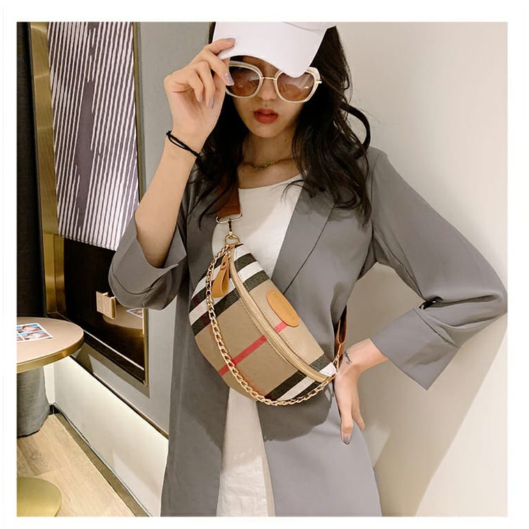 TAS SELEMPANG DADA WANITA AUSTIN TA147B7 BAHU PINGGANG COKLAT  SHOULDER SLING BAG ABG KOREA