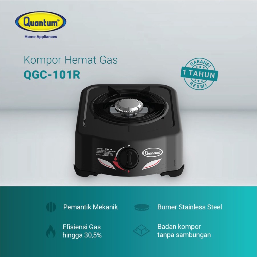 Quantum Kompor Gas 1 Tungku QGC-101R QGC 101R QGC-101 R QGC 101 R