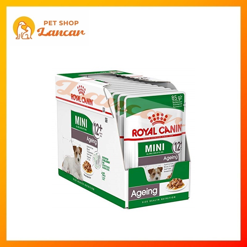 Royal Canin Mini Ageing 12+ Pouch 85gr - Makanan Anjing / Wet Food